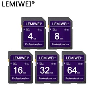 Lemiwei 64GB SD Card 32GB Flash Card 16G U1 Class10 V10 การ์ดหน่วยความจํา 4GB 8GB ความเร็วสูงสําหรับกล้อง