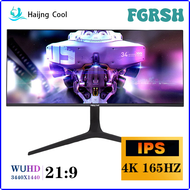 FGRSH Hajin หน้าจอแสดงผลกว้าง34นิ้ว4K 165Hz 21:9 IPS 144Hz WQHD Desktop LED Gamer จอคอมพิวเตอร์ Dp/ 3440*1440 JNJNE