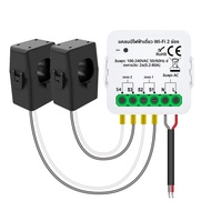 Tuya WIFI Energy Meter Current Sensor Statistcian สําหรับไฟไฟฟ้าพลังงานแสงอาทิตย์ KWH Monitor 100-24