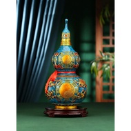 Color copper gourd ornament open lid gourd hollow copper gossip gourd housewarming new home living r