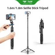 TNW L16/L18 Selfie Stick Tripod Bluetooth Remote Monopod Stand 3-in-1 Phone Tripod for Phone Camera