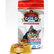 Super Cat Gold ขนาด 1 กิโลกรัม อาหารแมวสูตรแอดวานซ์ รสไก่และไก่งวง