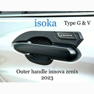 Black Handle & Outer Cover Package for Toyota INNOVA ZENIX Type G & V 2023 Toyota Innova Accessories