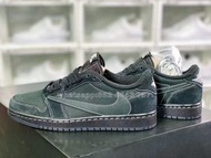 Travis Scott x Nike Air Jordan 1 Low聯名喬丹1代低幫籃球鞋｜顏色 黑色 ｜尺碼 36 36.5 37.5 38 38.5 39 40 40.5 41 42 42.5