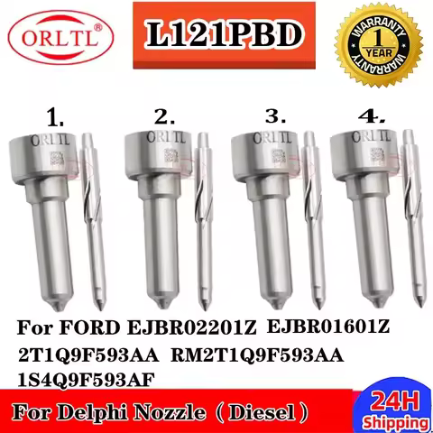 4PCS ORLTL Nozzle L121PBD L121PBC EJBR02201Z EJBR01302Z EJBR01601Z Common Rail Injector for Delphi F