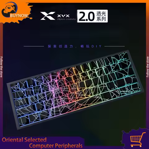 Xvx Spider Web Version Pattern Shine Through Oem Profile Imd-Tech Keycap Set 118 Keys Black Backligh