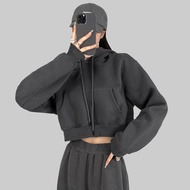 [ MO Collection ] NEWSEVEN HD.037 Croptop Zip Hoodie