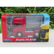 Welly 1/64 SCANIA R370 V8 (Volvo) (MAN) TRACTOR UNIT Truck Head Lorry Head Diecast Car Model (10cm) 