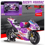 Maisto 1/18 MOTOGP 2022 Ducati Desmosedici Pramac Racing Diecast Motorcycles 5 JOHANN ZARCO & 89 JOR
