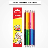 12 COLOR PENCIL 6=12 GREEBEL 7206