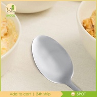 [Ihoce] Stainless Spoon Gift, Cooking Utensil Engraved Ice Cream Spoon Serving Spoon for Camping Trip Picnic,