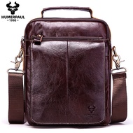 Humerpaul Luxury Brand High Quality Genuine Leather Bag Men Shoulder Bag Crossbody Handbag Men Bolsas Sling Clutch dje