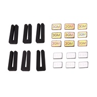 (ETPD) 6 Sets of Ceiling Fan Blade Balancing Kit Fan Weight Balancing Kit Include Self-Adhesive Meta