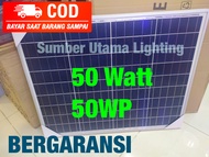 SOLAR PANEL 50 wp PANEL SURYA PEMBANGKIT LISTRIK TENAGA SURYA 50WP 50Wat 50watt POLY (BISA COD)