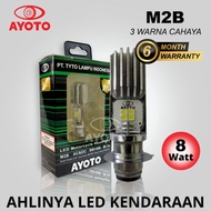Price. Mcled LED Motorcycle Headlight AYOTO M2B H6 AC DC motor matic Duck AFK
