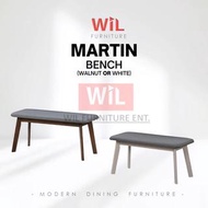 【READY STOCK】WIL FURNITURE ENT: Martin Dining Bench Kerusi Murah Meja Makan Bench Ikea Home