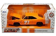 Jada Toys Big Time Muscle 1969 Dodge Charger Daytona Orange #71 - 1/24 Scale Die-Cast Car