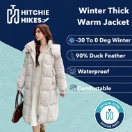 Hitchie A091-1788 Korean Fashion Hoodie Padded Winter Down Jacket Woman Fleece Baju Sejuk Tebal Park