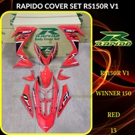 RAPIDO COVER SET RS150R/RS150 V1 WINNER 150 (13) RED (STICKER TANAM/AIRBRUSH) COVERSET