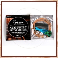 Smiger Acoustic Guitar Strings - Phosphor Bronze (GPA-010, GPA-011, GPA-012) with pick and pinpuller