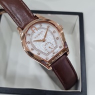 jam tangan wanita aigner varese leather original - cklt dial putih tanpa box ori