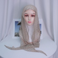 Silk Headscarf Headscarf Female Headgear Middle East Hot Sale Headgear Headgear Hair Covering Ready 