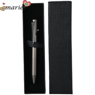 MARIER Ballpoint Pen, Titanuim Grey Alloy Pen, Retractable Bolt Action Pen Daily Use