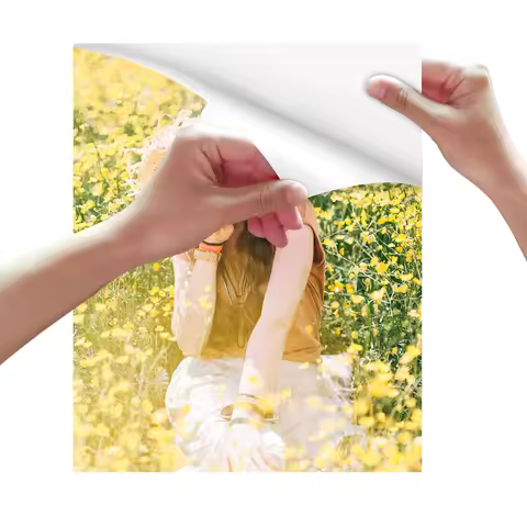 ESHANG Self-Adhesive Photo Paper Glossy Sticker Paper for Inkjet Printer, 3R 4R 5R A4 100 Sheets, 13
