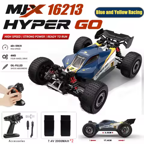 MJX Hyper Go 16212 16213 16218 1/16 4WD RC Car 60KM/H Brushless RC Racing Car 2.4G Remote Control Ca