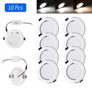 Ranpo 10Pcs/lot Round Led Downlight 21w 18w 15w 12w 9w 7w 5w 220V 85-265V Downlight Ceiling Light Panel Light with Driver