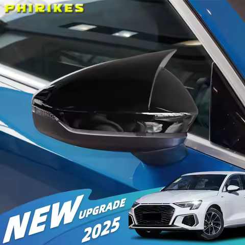 2pcs For Audi A3 S3 RS3 8Y 2021-2024 Car Rearview Mirror Covers Cap Shell Housing door side wing mir