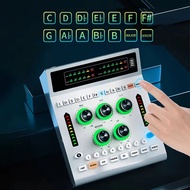 Professional Podcast Sound Card Audio Interface for Karaoke and Live Streaming Sound Card Audio Mixe
