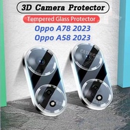 OPPO A78 A58 A38 A18 4G 5G 2023 (พร้อมส่งที่ไทย) ฟิล์มกระจก นิรภัย กันรอยเลนส์กล้อง  007