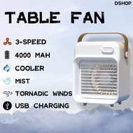 Desktop Air Conditioner,Table fan , Portable Air Cooler, Built-in Battery 4000mAh, usb Charging