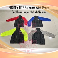 Baju Hujan & Seluar FOXDRY Lite Waterproof Raincoat with Pants