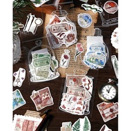 Lemon Green Sold Out No Replenishment Natural Imprint Series 4 Styles 21 Sheets Retro Plant Flower S