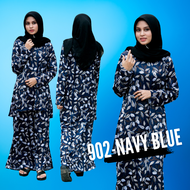 CY MJ2009 Baju Raya Pasang Kurung Modern / Raya Moden Kurung Floral Kurung Stylish / Baju Kurung KE