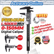 150MM LADDERMAN Digital Caliper Measuring Tool Angkup Vernier Caliper Digital Caliper Gauge Measurem