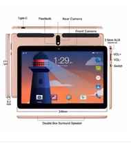 Type-C RAM+256GB ROM 10.1 T960 Android 9.0 Tablet PC 4G Phone Call MTK9863 Dual SIM Card Slot Dual C