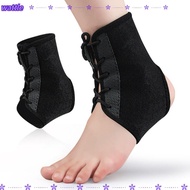 WATTLE Ankle Support Brace, Diving material Breathable Ankle Brace,  Black Adjustable Compression An