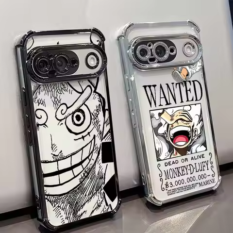 Anime O-One Pieces Phone Case For Google Pixel 10A 9A 9 8A 8 7A 7 Pro XL Plating Drop-proof Transpar