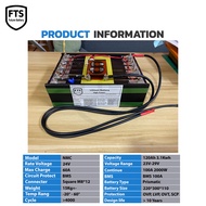 NMC 24V 120Ah 150Ah กล่องสแตนเลส ดูสถานะแบตเตอรี่ผ่านมือถือ