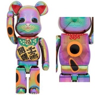 ✨預訂✨巜 MEDICOM TOY BE@RBRICK 招財貓 開運・千万両 黒透明メッキ 1000% 》
