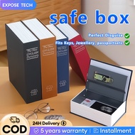 EXPOES English Dictionary Safe Book Lock-up Coins Storage Money Bank Box Keys with