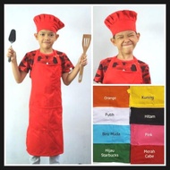 Apron Set DRILL Apron/ plus Kids Chef Hat
