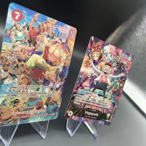 Anime Opcg Proxy Tcg Collectible Cards Edward Newgate Vegapunk St15-002 Op07-097 Sp Holo Foil Collec