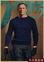 007 No Time to Die James Bond Retro Decorative Wall Painting 439