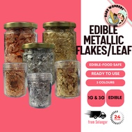 Gold Leaf/ Premium Silver Flakes/ Rose Gold Flakes/ Imported Gold Flake/ Edible Gold Flakes For Cake