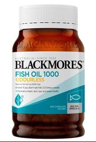 Blackmores Odourless Fish Oil Omega-3 Capsules | 200 pack