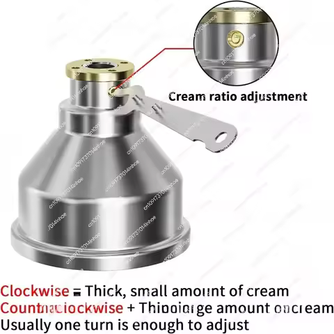 110v/220v Electric Milk Cream Centrifugal Separator Machine 50L/H Stainless Steel Milk Skimmer for G